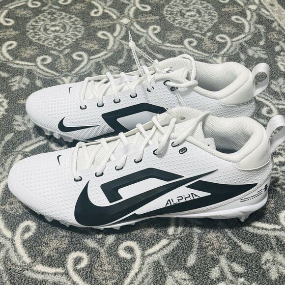 Nike Alpha Menace 4 Football Cleats Men\'s Sz 12.5 White & Black main image 9